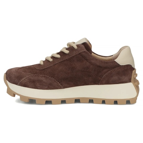 Skórzane sneakersy damskie na platformie Filippo DP7498/26 BE beż