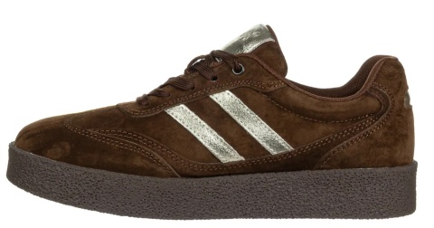 Skórzane sneakersy damskie na platformie S. Barski LR62-7107 coffee