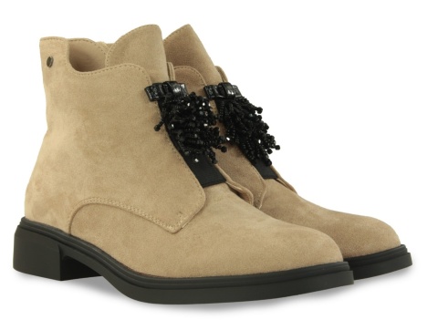 Botki damskie Cabin H2511-2 khaki