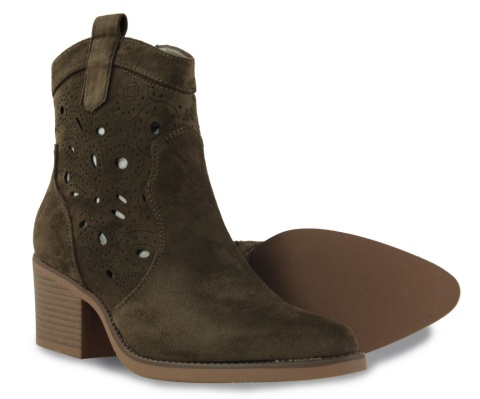 Botki damskie Evento 25BT02-9452 chocolate