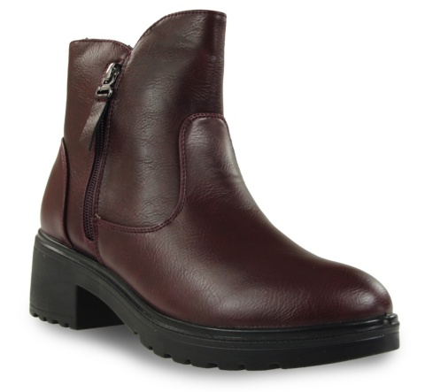 Botki damskie Evento 26BT02-460 bordo