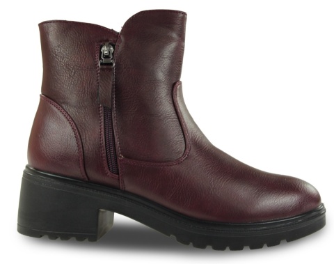 Botki damskie Evento 26BT02-460 bordo