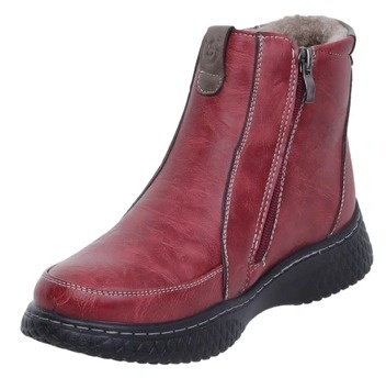 Botki damskie Evento 26BT02-470 bordo