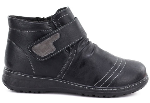 Botki damskie Unisoft 26BT02-475 czarny