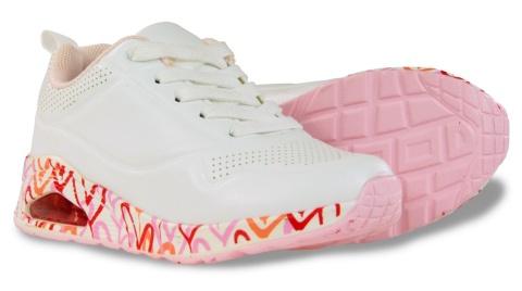 Obuwie sportowe dziecięce Camo 9008-6 white /pink