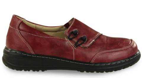 Półbuty damskie Unisoft 26PB02-474 bordo