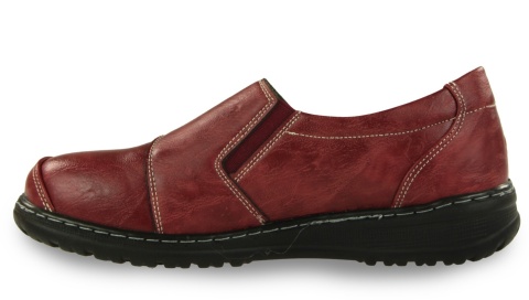 Półbuty damskie Unisoft 26PB02-474 bordo