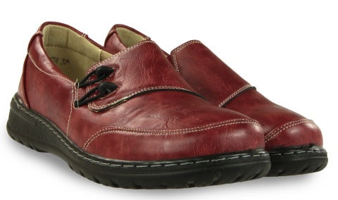 Półbuty damskie Unisoft 26PB02-474 bordo
