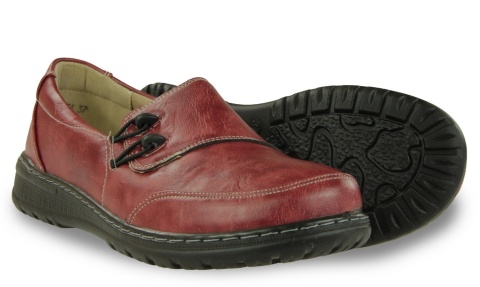 Półbuty damskie Unisoft 26PB02-474 bordo