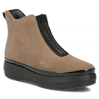 Skórzane botki damsie Filippo DBT8264/26 BE beż
