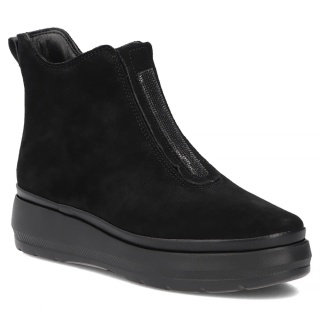 Skórzane botki damsie Filippo DBT8264/26 BK czarny