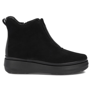 Skórzane botki damsie Filippo DBT8264/26 BK czarny