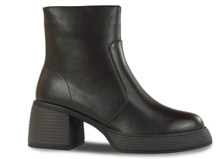 Skórzane botki damskie S. Barski CR62-3369 c. brąz