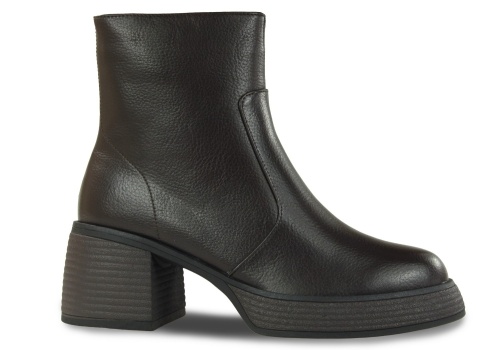 Skórzane botki damskie S. Barski CR62-3369 c. brąz