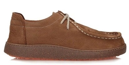 Skórzane półbuty damskie 261001 (barefoot) brąz
