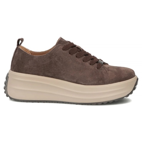 Skórzane sneakersy damskie Filippo DP83399 d. brąz