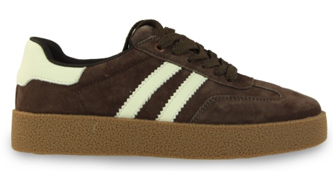 Sneakersy damskie Evento 26PB18-628 coffee/white