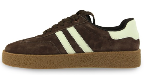 Sneakersy damskie Evento 26PB18-628 coffee/white
