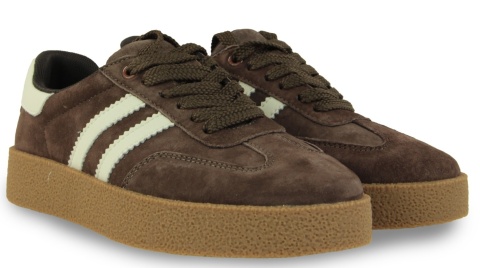 Sneakersy damskie Evento 26PB18-628 coffee/white