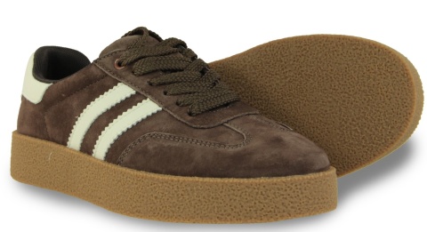 Sneakersy damskie Evento 26PB18-628 coffee/white