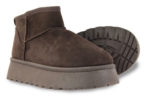 Śniegowce damskie News 25BT26-9147 chocolate