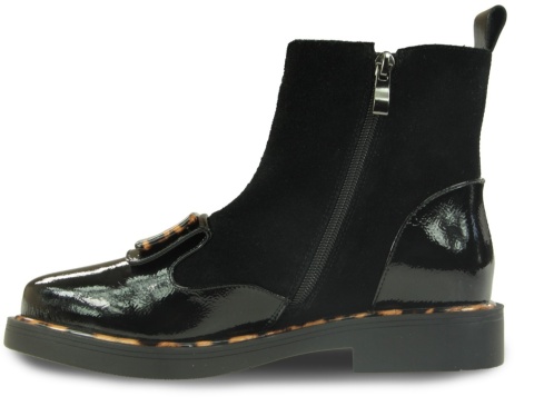 Botki damskie Evento 26BT05-543 czarny leopard