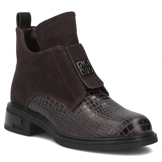 Botki damskie FilippoDBT8201/26 D.BR brąz