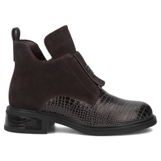 Botki damskie FilippoDBT8201/26 D.BR brąz