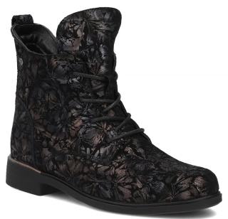 Skórzane botki damskie Filippo DBT8283/26 BK MLT