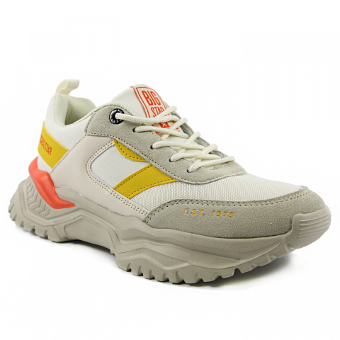 Sneakersy damskie Big Star JJ274A411 beżowe Sneakersy damskie Big Star JJ274A411 beżowe