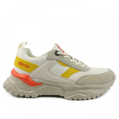 Sneakersy damskie Big Star JJ274A411 beżowe Sneakersy damskie Big Star JJ274A411 beżowe