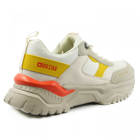 Sneakersy damskie Big Star JJ274A411 beżowe Sneakersy damskie Big Star JJ274A411 beżowe