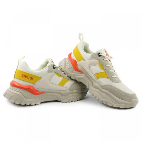 Sneakersy damskie Big Star JJ274A411 beżowe Sneakersy damskie Big Star JJ274A411 beżowe