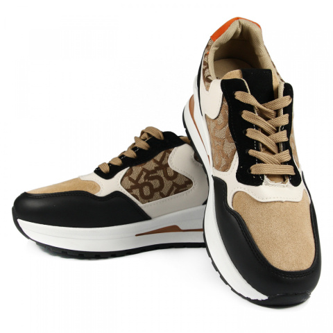 Sneakersy damskie Sixth Sens Paris R165 czarne Sneakersy damskie Sixth Sens Paris R165 czarne