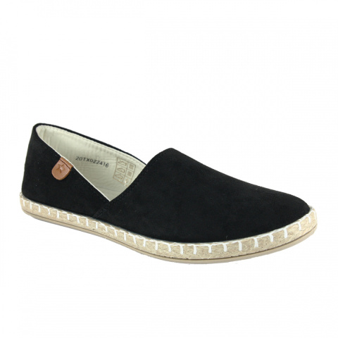 Espadryle Evento 20TX02-2416 czarne