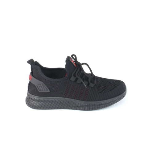 Sneakersy damskie News 21TX02-3677 czarne/czerwone Sneakersy damskie News 21TX02-3677 czarne/czerwone