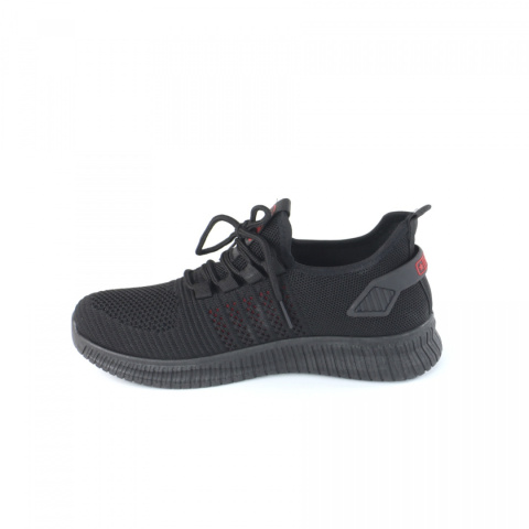 Sneakersy damskie News 21TX02-3677 czarne/czerwone Sneakersy damskie News 21TX02-3677 czarne/czerwone