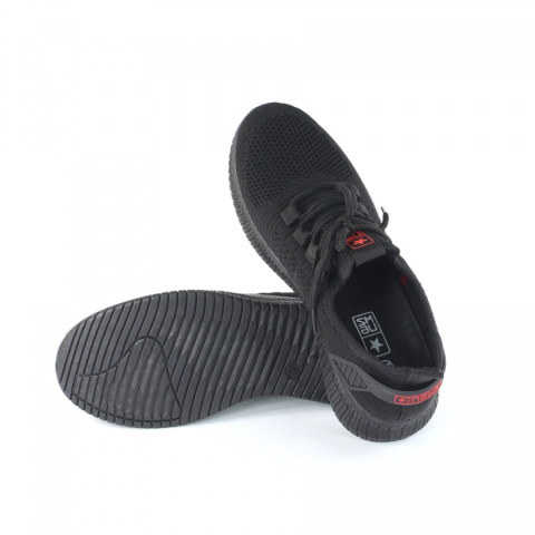 Sneakersy damskie News 21TX02-3677 czarne/czerwone Sneakersy damskie News 21TX02-3677 czarne/czerwone