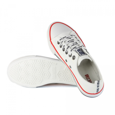 Trampki damskie Big Star Shoes KK274095 biały Trampki damskie Big Star Shoes KK274095 biały