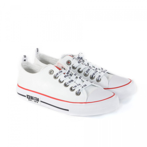 Trampki damskie Big Star Shoes KK274095 biały Trampki damskie Big Star Shoes KK274095 biały