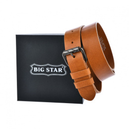 Skórzany męski pasek Big Star Shoes JJ675050 105cm brązowy