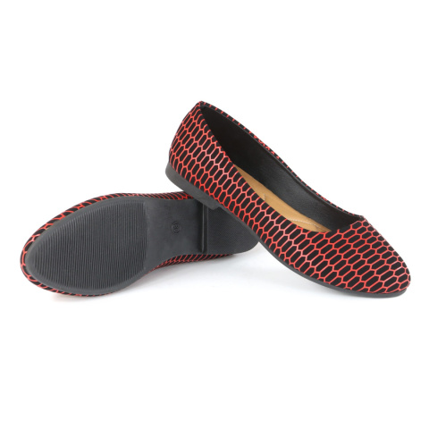 Baleriny damskie Sport BR02-3 czarno/czerowony Baleriny damskie Sport BR02-3 czarno/czerowony