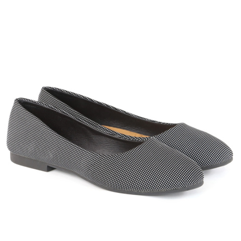 Baleriny damskie Sport BR06-1 czarny/biały Baleriny damskie Sport BR06-1 czarny/biały
