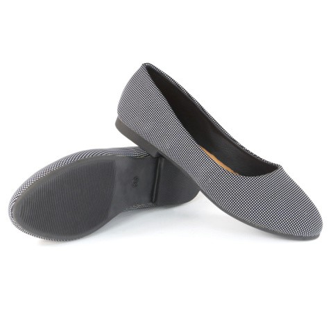 Baleriny damskie Sport BR06-1 czarny/biały Baleriny damskie Sport BR06-1 czarny/biały