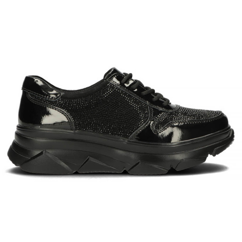 Skórzane Sneakersy Filippo DP2138/23 BK D czarny Skórzane Sneakersy Filippo DP2138/23 BK D czarny