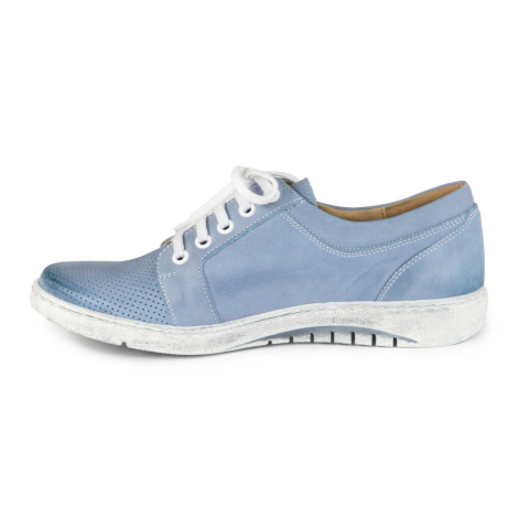 Skórzane półbuty Monax SLA niebieski(jeans) Skórzane półbuty Monax SLA niebieski(jeans)